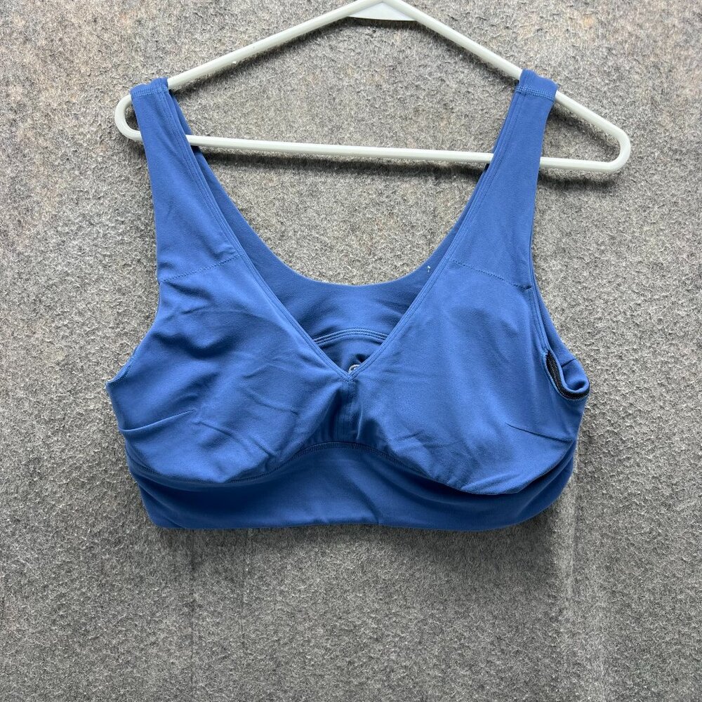 Lululemon Sport Bra Womens 10 Blue Athletic Fit Training Align Tank Top Gym